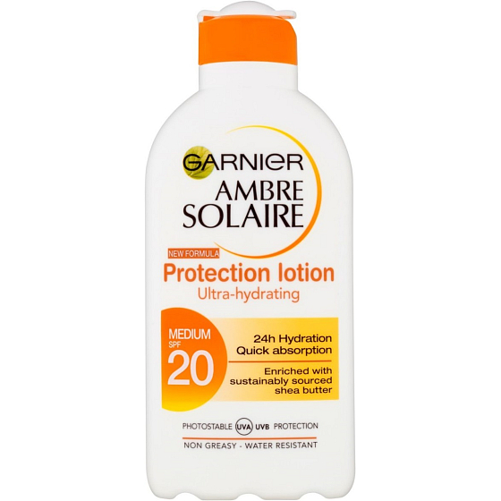 Garnier Ambre Solaire SPF20 mléko na opalování Medium 200 ml