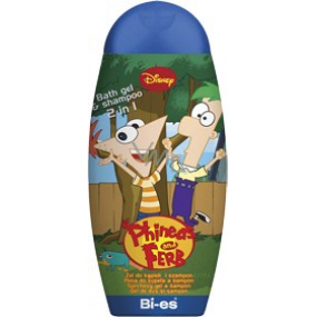 Disney Phineas & Ferb 2v1 sprchový gel a šampón pro děti 250 ml