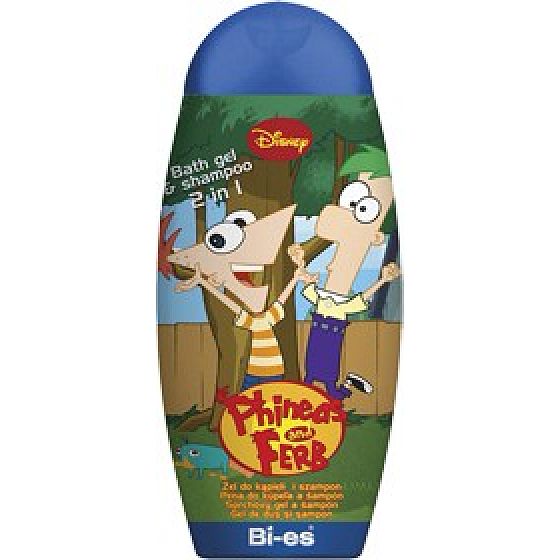 Disney Phineas & Ferb 2v1 sprchový gel a šampón pro děti 250 ml
