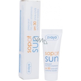 Ziaja Sopot Sun SPF 30 opalovací krém na rty a znamínka 15 ml