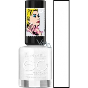 Rimmel London 60 Seconds by Rita Ora lak na nehty 703 White Hot Love 8 ml