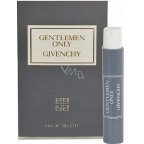 Givenchy Gentlemen Only toaletní voda pro muže 1 ml s rozprašovačem, vialka