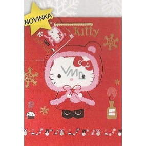Nekupto Dárková papírová taška 33 x 26 x 13 cm Hello Kitty Vánoční 1191 WLGL