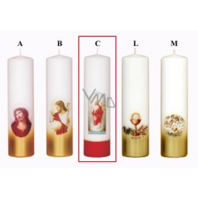 Lima Oltářní svíčka tisk motiv C červená válec 60 x 220 mm 1 kus