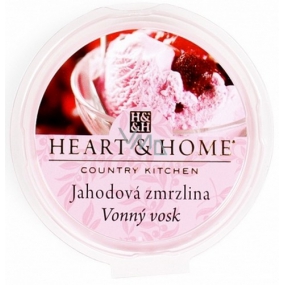 Heart & Home Jahodová zmrzlina Sojový přírodní vonný vosk 27 g