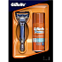 Gillette Fusion holicí strojek + Hydratační gel na holení 75 ml, kosmetická sada pro muže