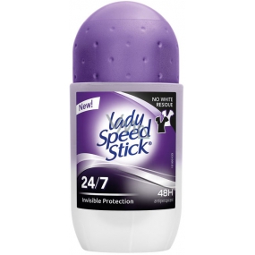 Lady Speed Stick 24/7 Invisible Protection kuličkový antiperspirant deodorant roll-on pro ženy 50 ml