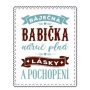 Albi Skládací taška na zip do kabelky s nápisem Babička 42 x 41 x 11 cm