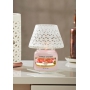 Yankee Candle Belmont Sandblasted on Glass stínítko malé 8 x 9 cm + talíř malý 9 x 9 cm na svíčku malou Classic