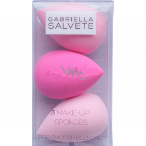 Gabriella Salvete 3 Make-up Sponges měkká houbička pro pohodlnou aplikaci make-upu nebo korektoru 3 kusy