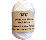 Albi Raffia přírodní papírová stuha Bílá 10 m