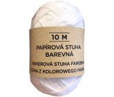 Albi Raffia přírodní papírová stuha Bílá 10 m