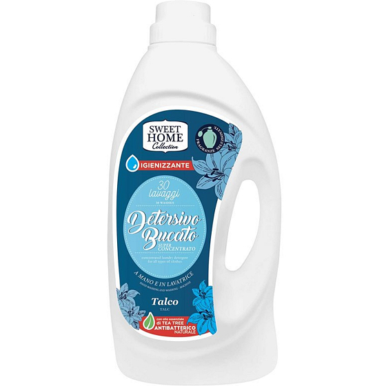 Sweet Home Talco - Pudr prací gel na bílé i barevné prádlo 30 dávek 1950 ml