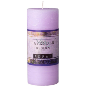 Adpal Lavender Design vonná svíčka válec 70 x 160 mm