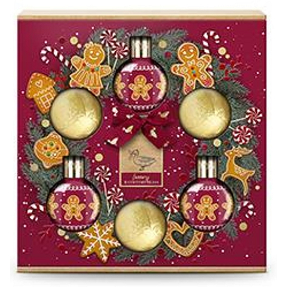 Baylis & Harding Zimní království sprchový gel 100 ml + sprchový krém 100 ml + pěna do koupele 100 ml + šumivá koule do koupele 3 x 100 g, kosmetická sada pro ženy