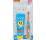 Pinkfong Baby Shark zubní pasta 75 ml + kartáček na zuby, kosmetická sada pro děti