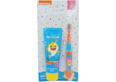 Pinkfong Baby Shark zubní pasta 75 ml + kartáček na zuby, kosmetická sada pro děti