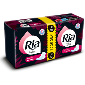 Ria dámské vložky Ultra Normal Plus Duopack, 18 ks Ria dámské vložky Ultra Normal Plus Duopack, 18 ks