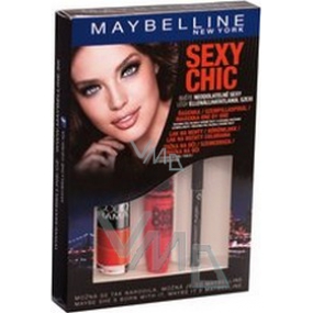 Maybelline Sexy Chic řasenka 9,6 ml + lak na nehty 7,5 ml + tužka na oči 2 g, kosmetická sada