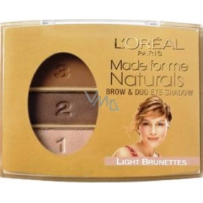 Loreal Paris Made for Me Naturals oční stíny 402 Light Brunettes