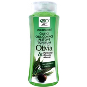 Bione Cosmetics Olívia & Panthenol zklidňující čisticí odličovací pleťové tonikum pro všechny typy pleti 255 ml
