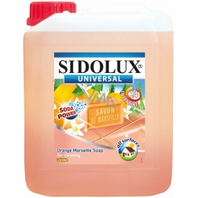Sidolux Universal Pomerančové Marseillské mýdlo mycí prostředek na všechny omyvatelné povrchy a podlahy 5 l
