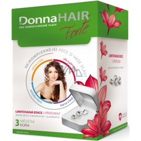 DonnaHair Forte 3 měsíční kúra pro zdravé a krásné vlasy 90 tobolek + přívěšek Swarovski Elements 2014