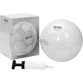 Hugo Boss Soccer Ballon fotbalový míč bílý 1 kus + pumpička na míče 1 kus