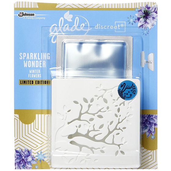 Glade Discreet Electric Sparkling Wonder Winter Flowers elektrický osvěžovač vzduchu 8 g