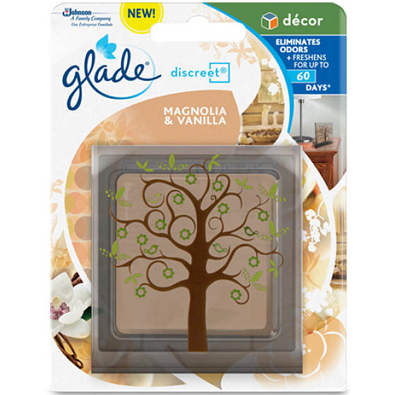 Glade Vanilla Discreet Decor osvěžovač vzduchu 8 g