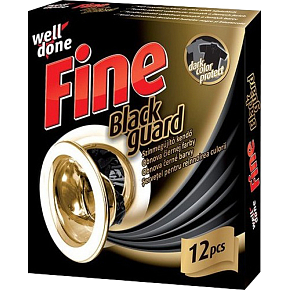 Well Done Fine Black Guard ubrousky pro obnovu černé, 12 ks Well Done Fine Black Guard ubrousky pro obnovu černé, 12 ks