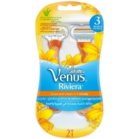 Gillette Venus Riviera pohotové holítko3břity, 2 kusy pro ženy