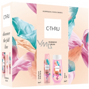 C-Thru Harmony Bliss deodorant sprej pro ženy 150 ml + sprchový gel 250 ml, kosmetická sada