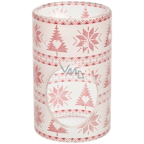 Yankee Candle Red Nordic Frosted Glass aromalampa 14 x 9 cm