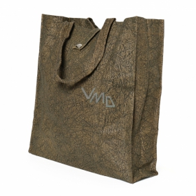 Albi Eko taška vyrobená z pratelného papíru skládací - hnědá 37 cm x 37 cm x 9,5 cm