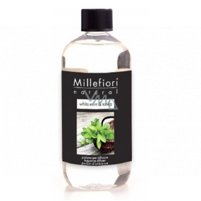 Millefiori Milano Natural White Mint & Tonka - Bílá máta a Tonkové boby Náplň difuzéru pro vonná stébla 500 ml