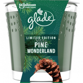 Glade Pine Wonderland s vůní borovice vonná svíčka ve skle, doba hoření až 38 hodin 129 g