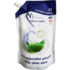 Miléne Aloe Vera tekuté antibakteriální mýdlo, náplň 1 l Miléne Aloe Vera tekuté antibakteriální mýdlo, náplň 1 l