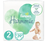 Pampers Harmonie velikost 2, 4 - 8 kg plenkové kalhotky 39 kusů