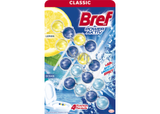 Bref Power Aktiv Lemon WC blok pro hygienickou čistotu a svěžest Vaší toalety, zbarvuje vodu, 2 x 50 g + Ocean WC blok 2 x 50 g