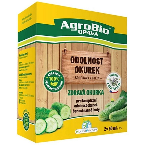 Agrobio Zelená Okurka pro komplexní odolnost okurek 2 x 50 ml SKLPROT0422-2 + ALFA0324, 3/2026