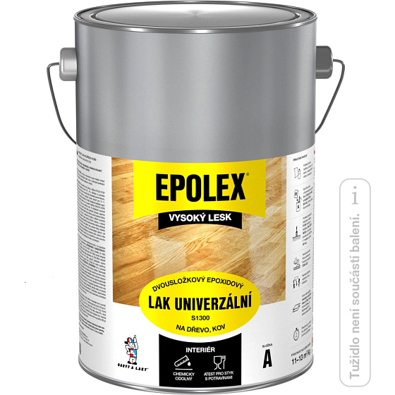 Epolex s1300 lesk dvousložkový lak na dřevo, bez tužidla, 2,5 kg