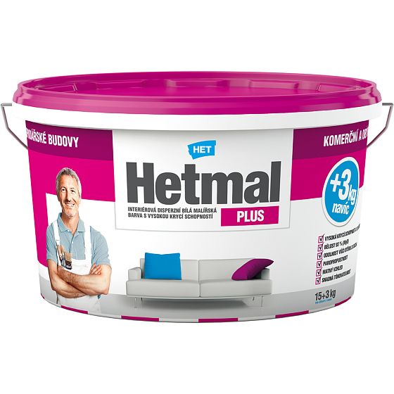 Het Hetmal Plus malířská barva, 15 + 3 kg