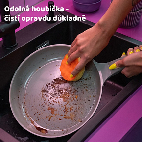 Vileda Punch houba na nádobí s vůní pomeranče, 1 kus Vileda Punch houba na nádobí s vůní pomeranče, 1 kus