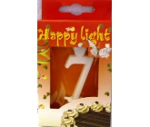 Happy light Dortová svíčka číslice 7 v krabičce