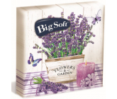 Big Soft Lavender papírové ubrousky 2 vrstvé 33 x 33 cm 20 kusů