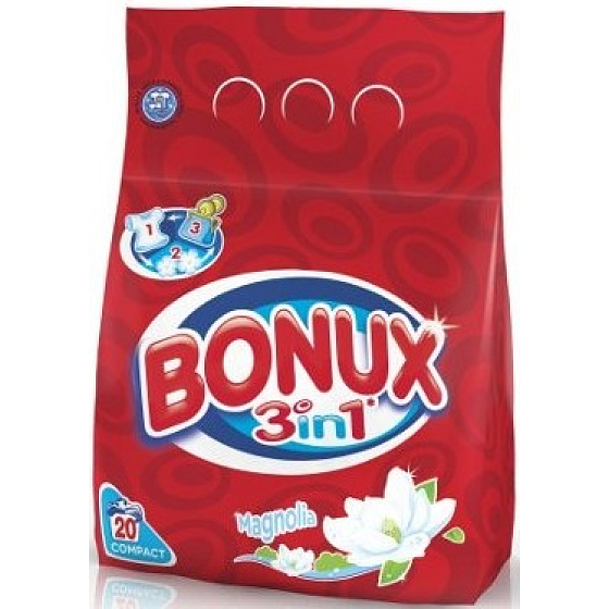 Bonux Magnolia 3v1 prací prášek 20 dávek 1,4 kg