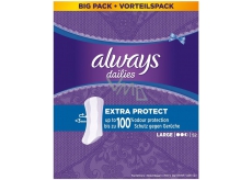 Always Dailies Extra Protect Large s jemnou vůní slipové intimní vložky 52 kusů