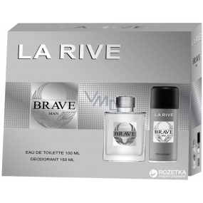 La Rive Brave toaletní voda pro muže 100 ml + deodorant sprej 150 ml, dárková sada