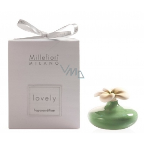 Millefiori Milano Lovely Difuzér květina nádobka pro vzlínání vůně pomocí porézní vrchní části mini zelená